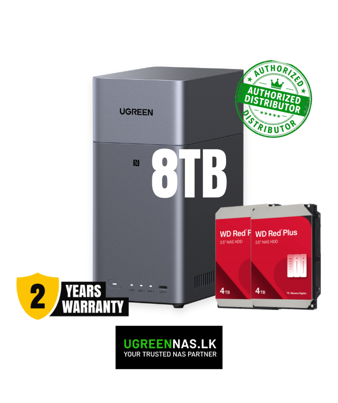 DH2300 2-Bay NAS with 8TB Capacity