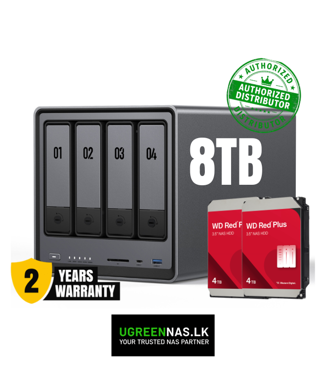 DXP4800 plus 4-Bay NAS with 8TB Capacity